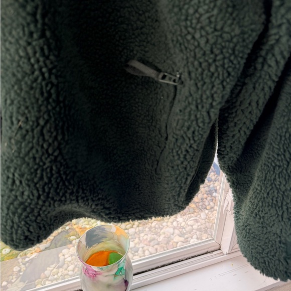 Fabletics Dark Green Teddy Jacket - Picture 4 of 5